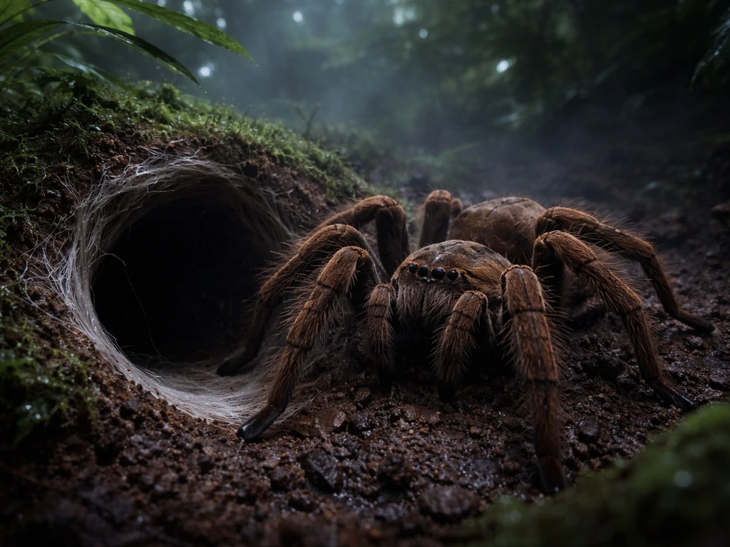 where does the goliath bird eating spider live