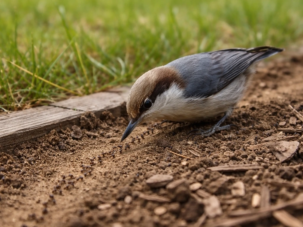 when bird is alive it eats ants