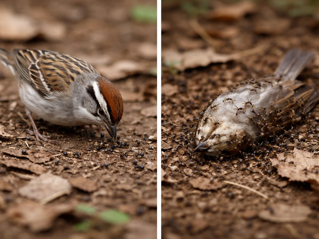 when the bird is alive it eats ants