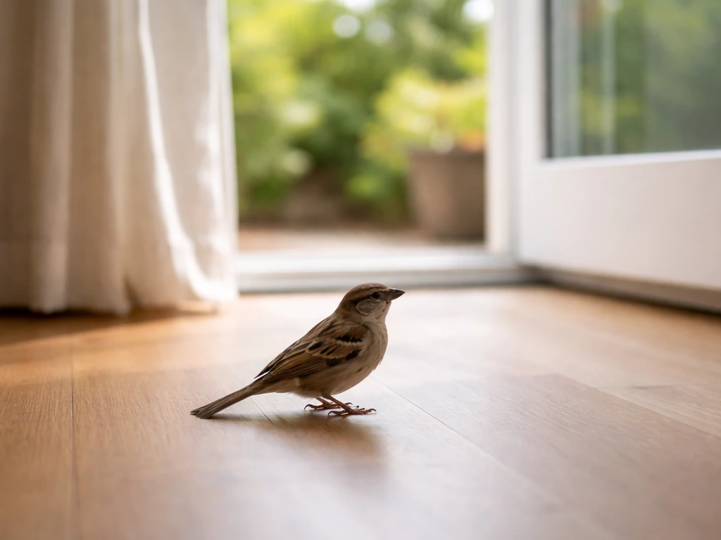 meaning of a bird coming into the house