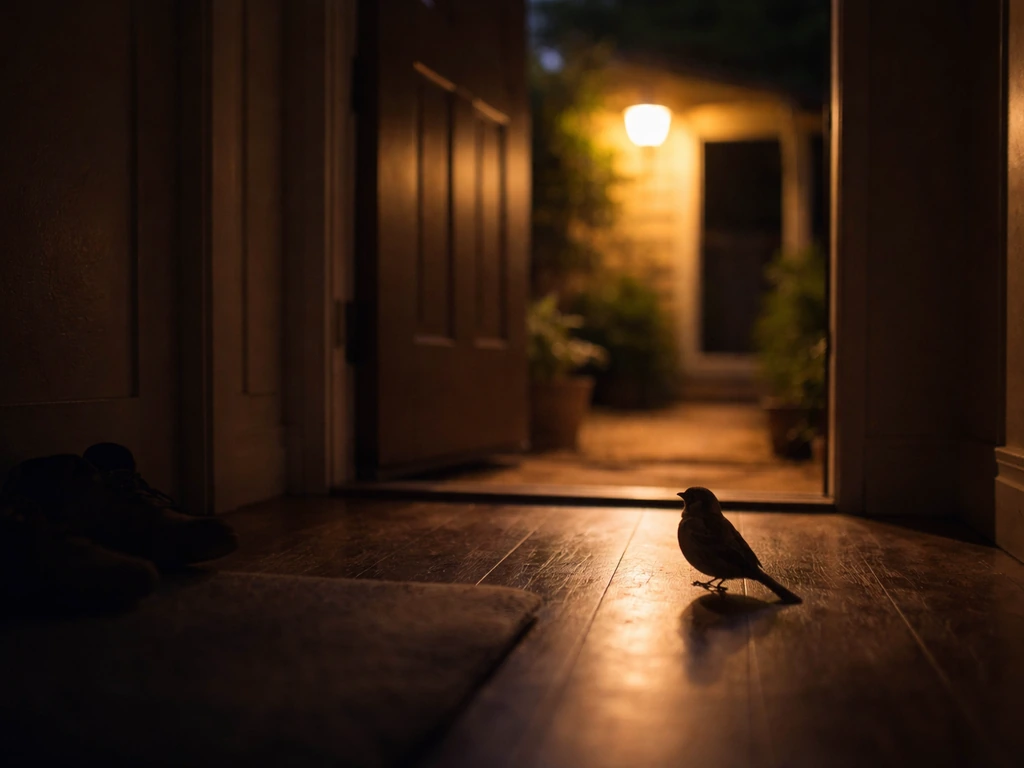 bird inside the house meaning