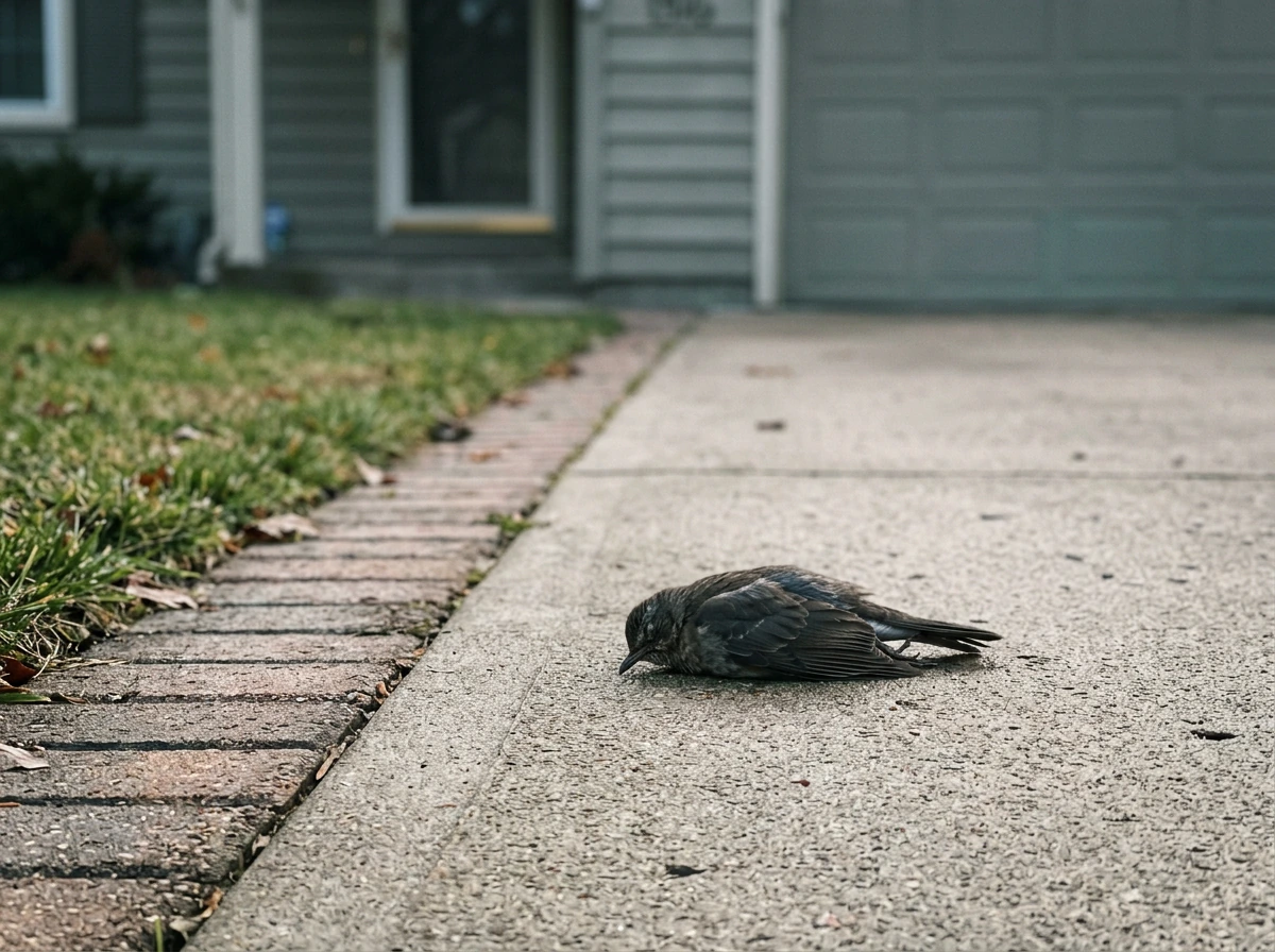 dead bird in driveway meaning