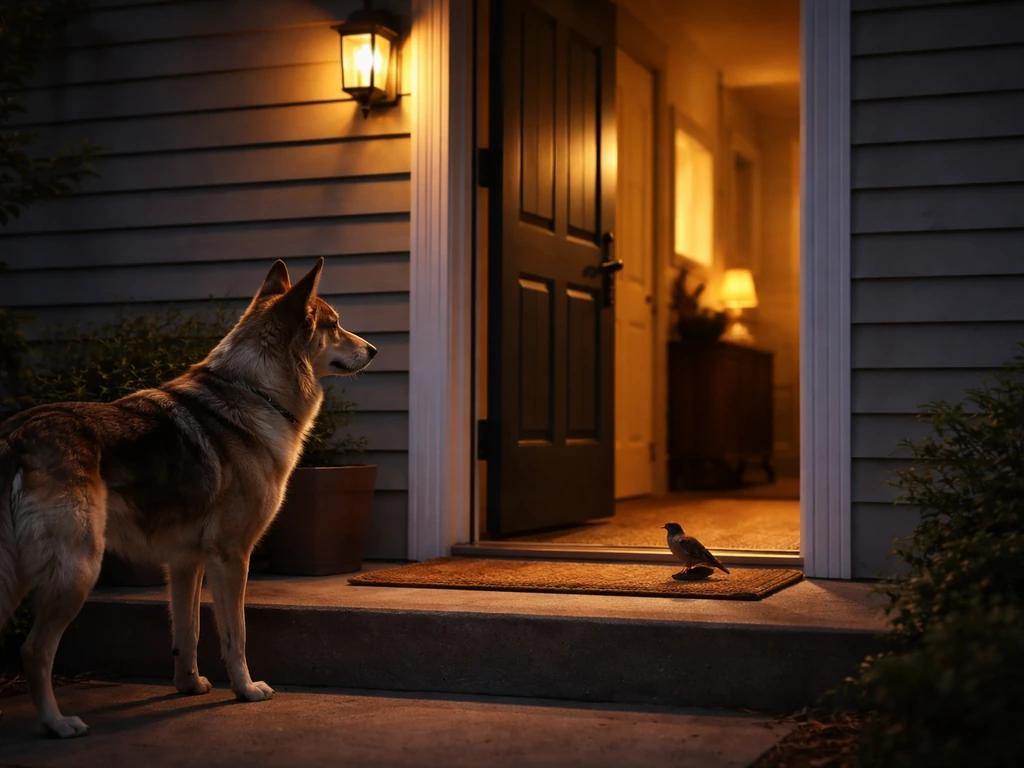 Like a Dog With a Bird at Your Door Meaning and What to Do