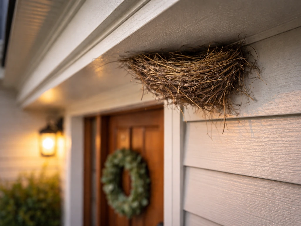bird nest front door meaning