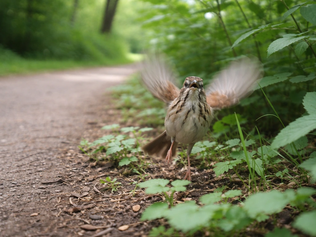 what does it mean when a bird flies around you