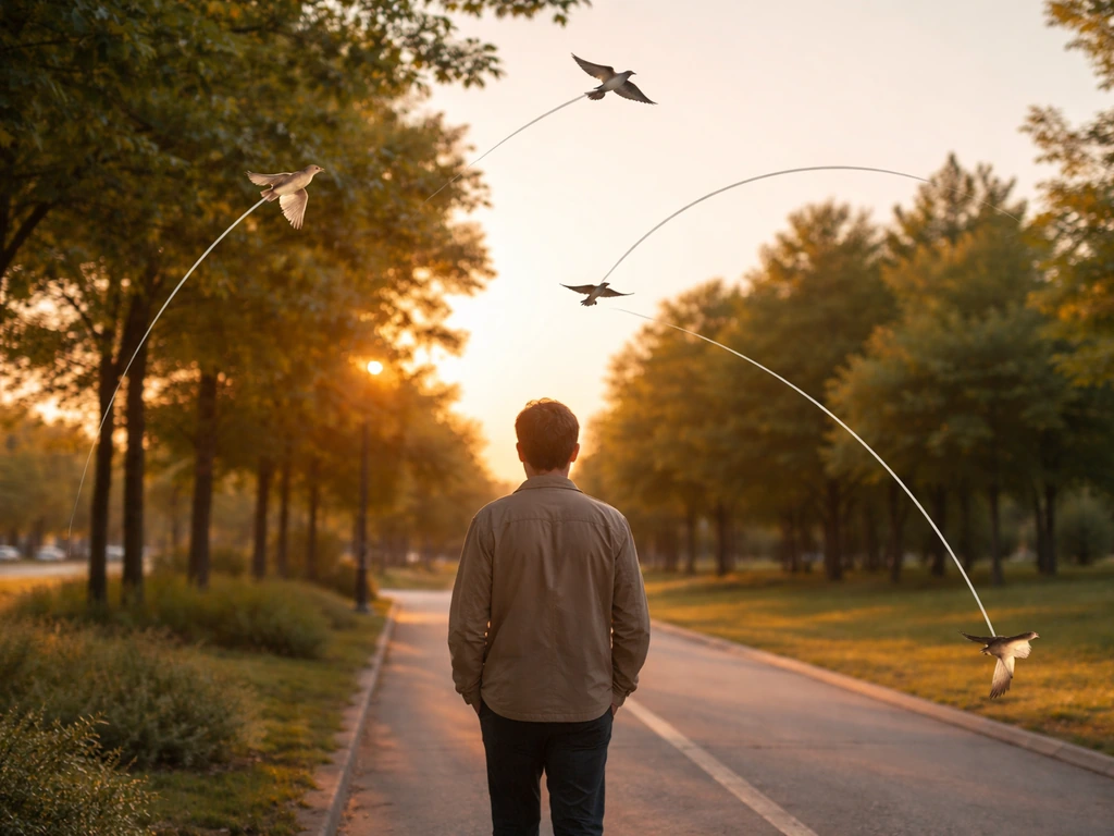 what does it mean when a bird flies on you