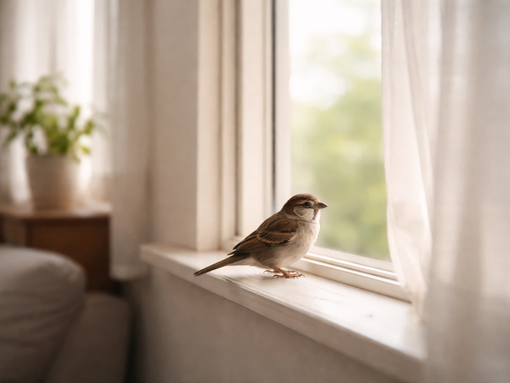 bird flying in your house meaning