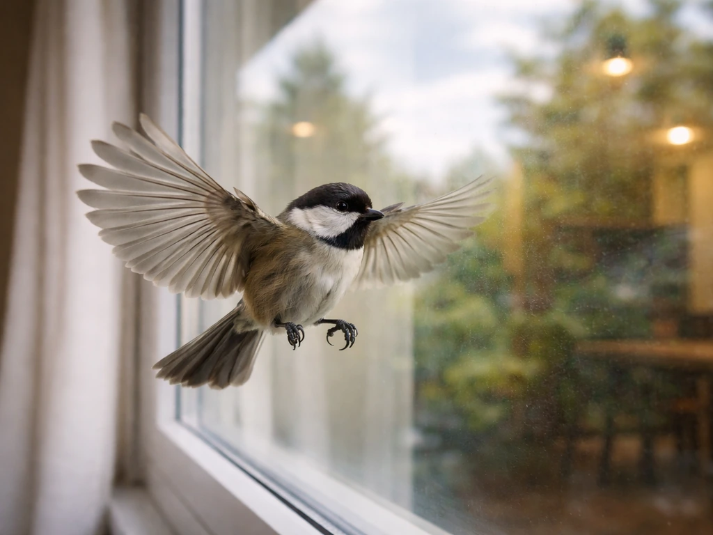bird flew into house meaning