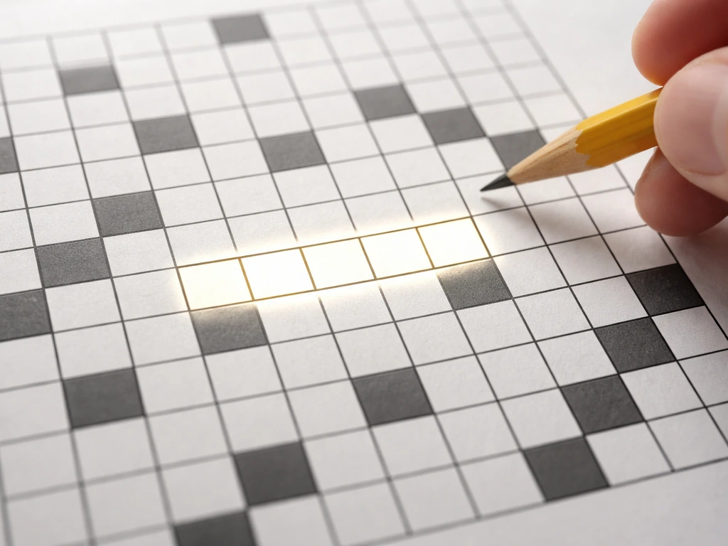Close-up of a crossword grid with a highlighted 6-letter slot fitting PIGEON, letter-count filtering idea