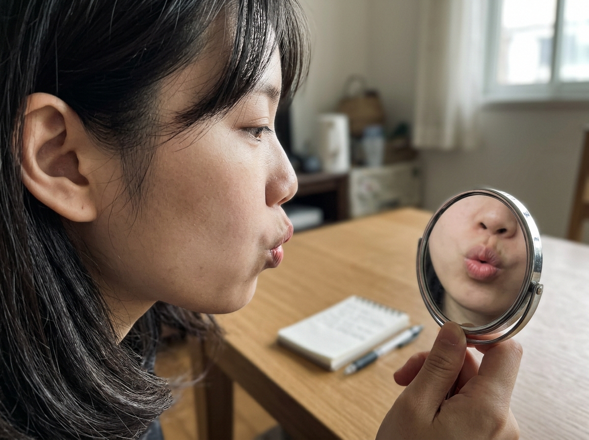 Mouth and throat showing the third tone niǎo pronunciation