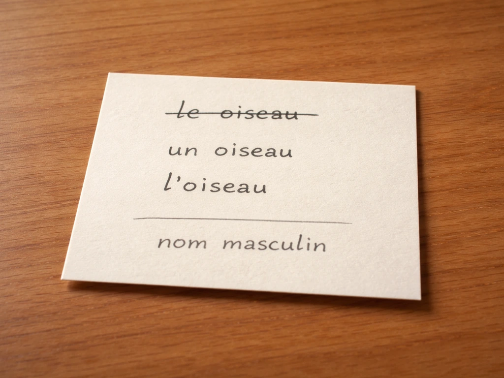 is bird masculine or feminine in french