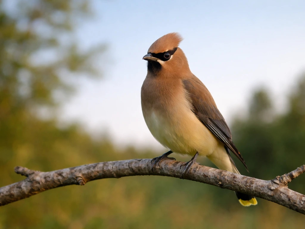 A single bird perched on a branch against trees and sky, inviting symbolic interpretation.