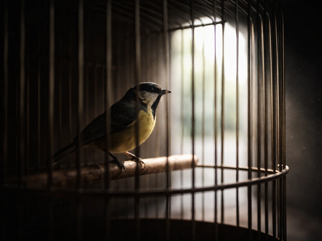 a bird in a cage meaning