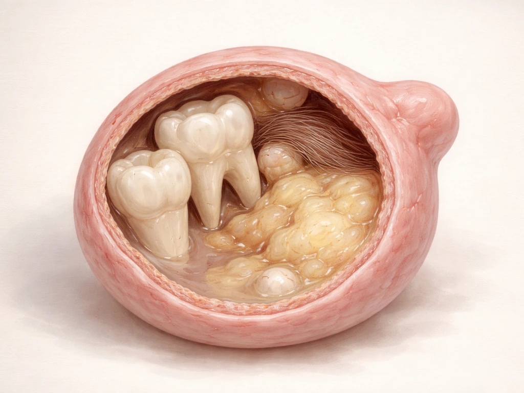 can teeth grow in ovaries