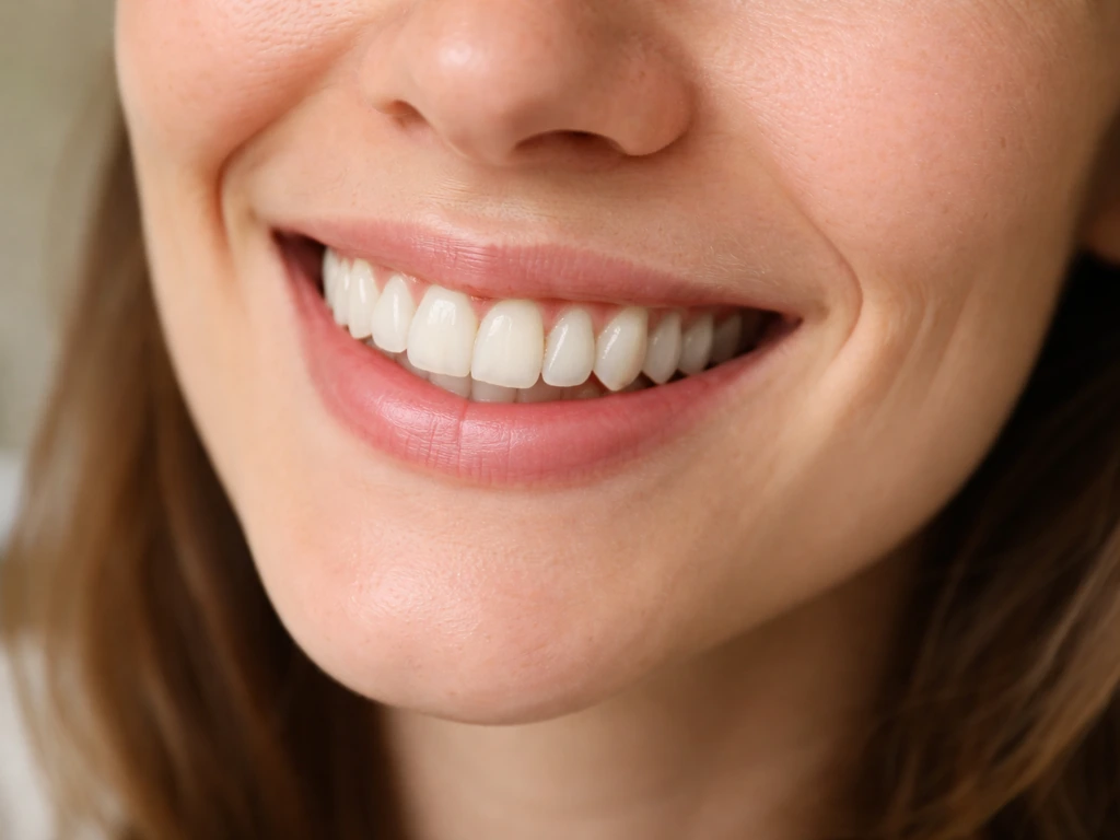 Adult with a relaxed smile showing slightly more tooth exposure from a subtle gumline change.