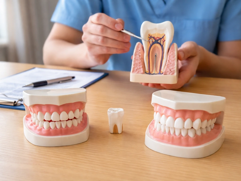 Tooth models showing adult wisdom teeth are the third molars, not a second regrowth.