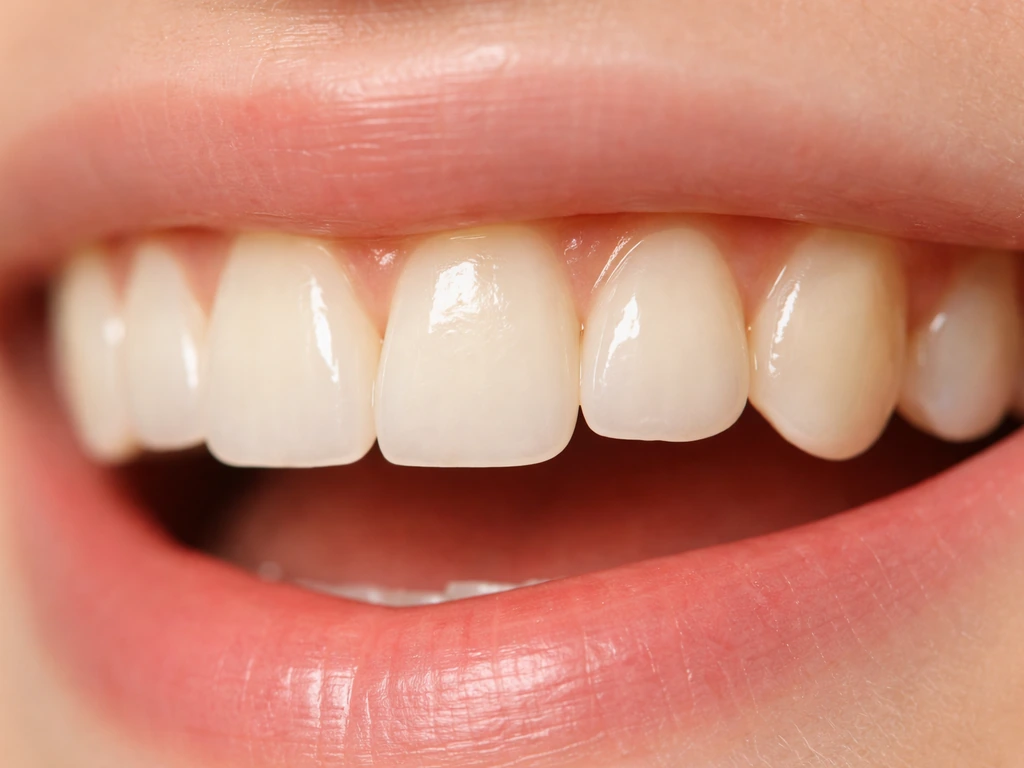 Macro close-up of anonymous teeth highlighting a defined incisal edge versus a flatter rounded edge.
