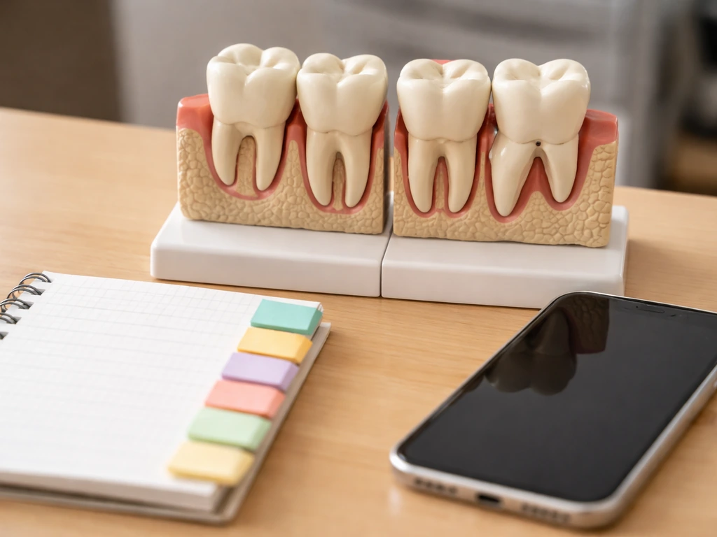Symptom pattern over time: tooth eruption stage timeline with onset indicators (visual only)