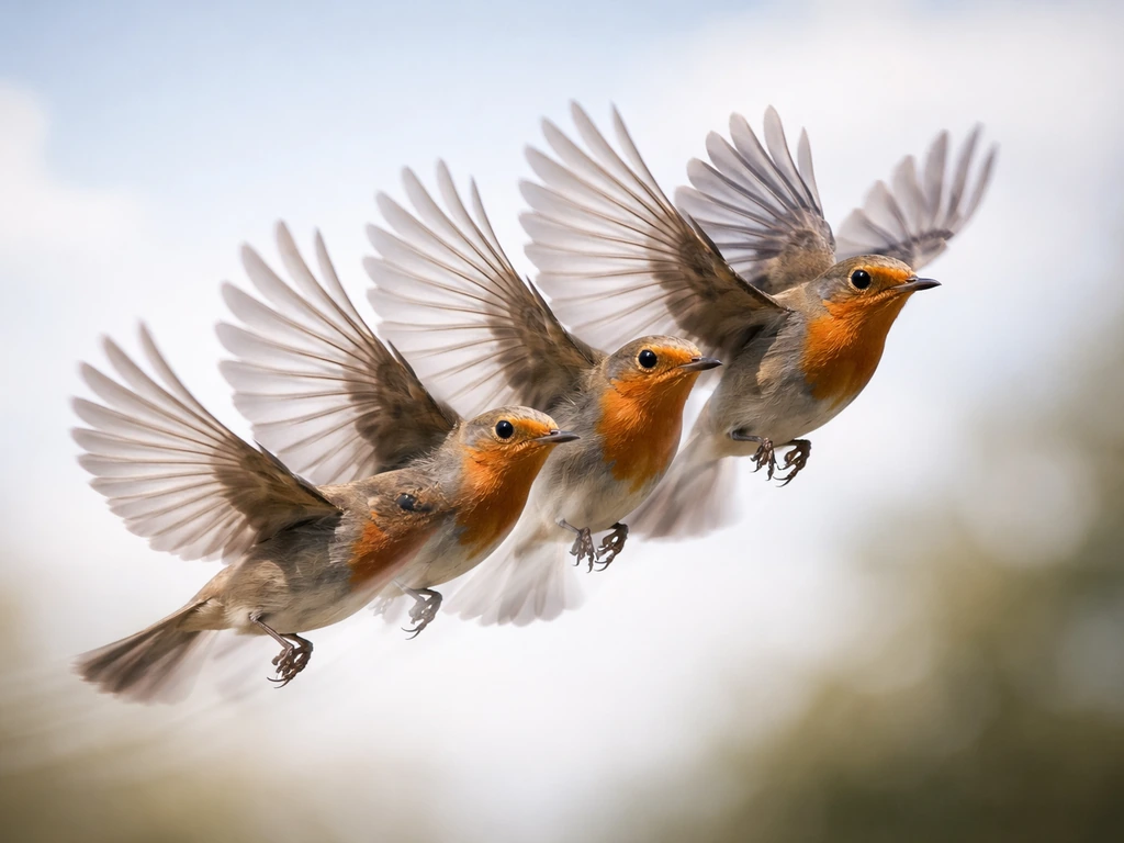 bird flying slow motion