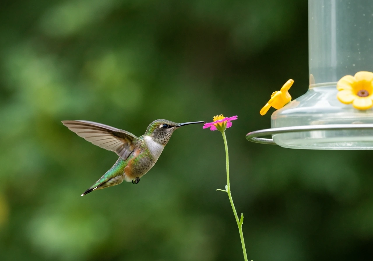 what bird flies backwards