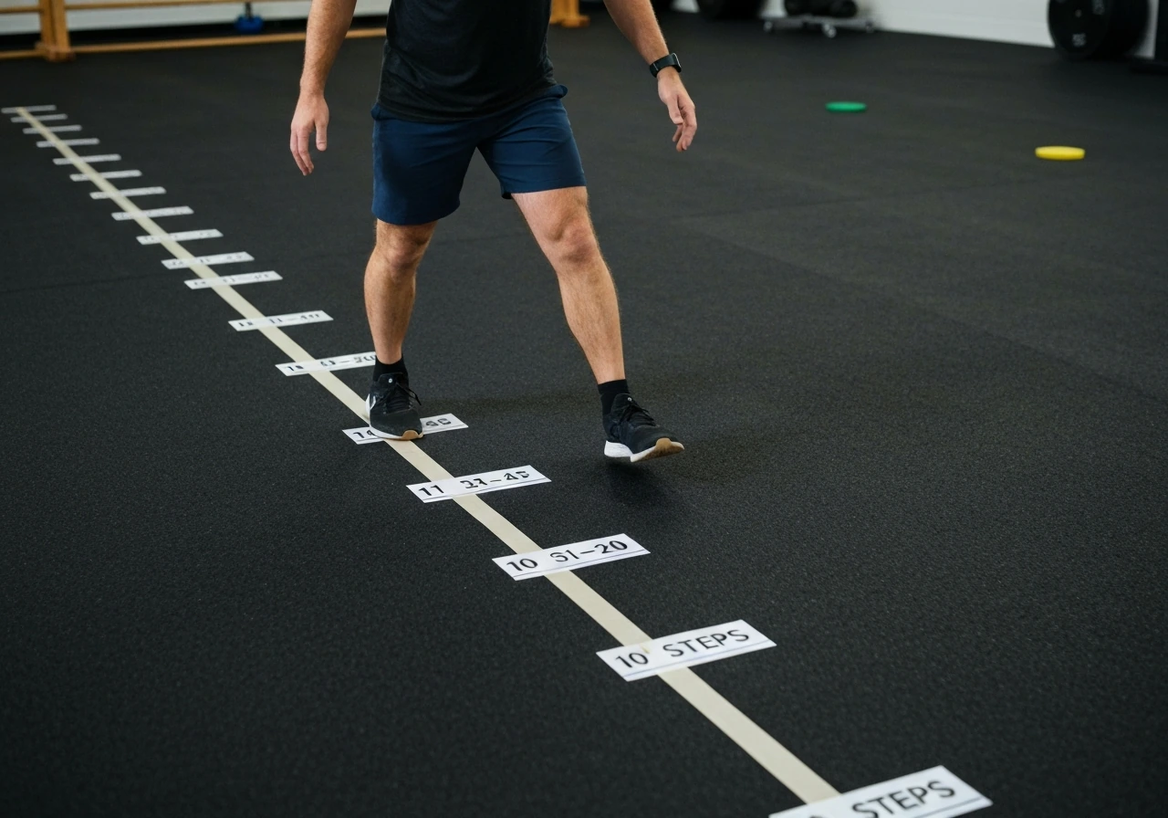 Hip hiking mistake: stance-side hip rises during single-leg lift; pelvis not level.
