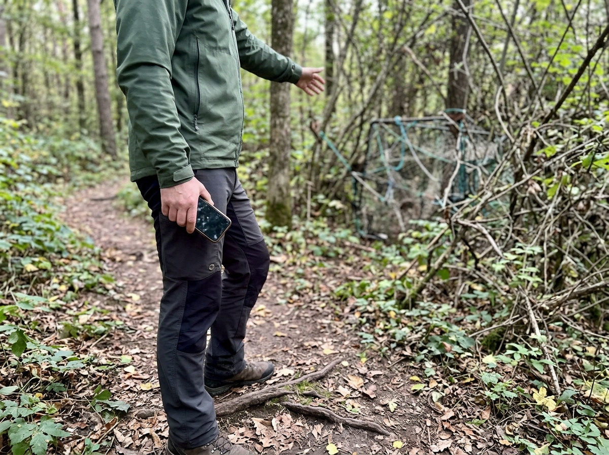 Safety-first checklist shown as a safe distance observation from trail edge