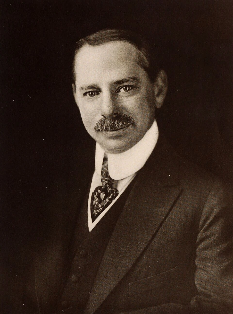 Portrait of Marcus Loew, film industry pioneer.