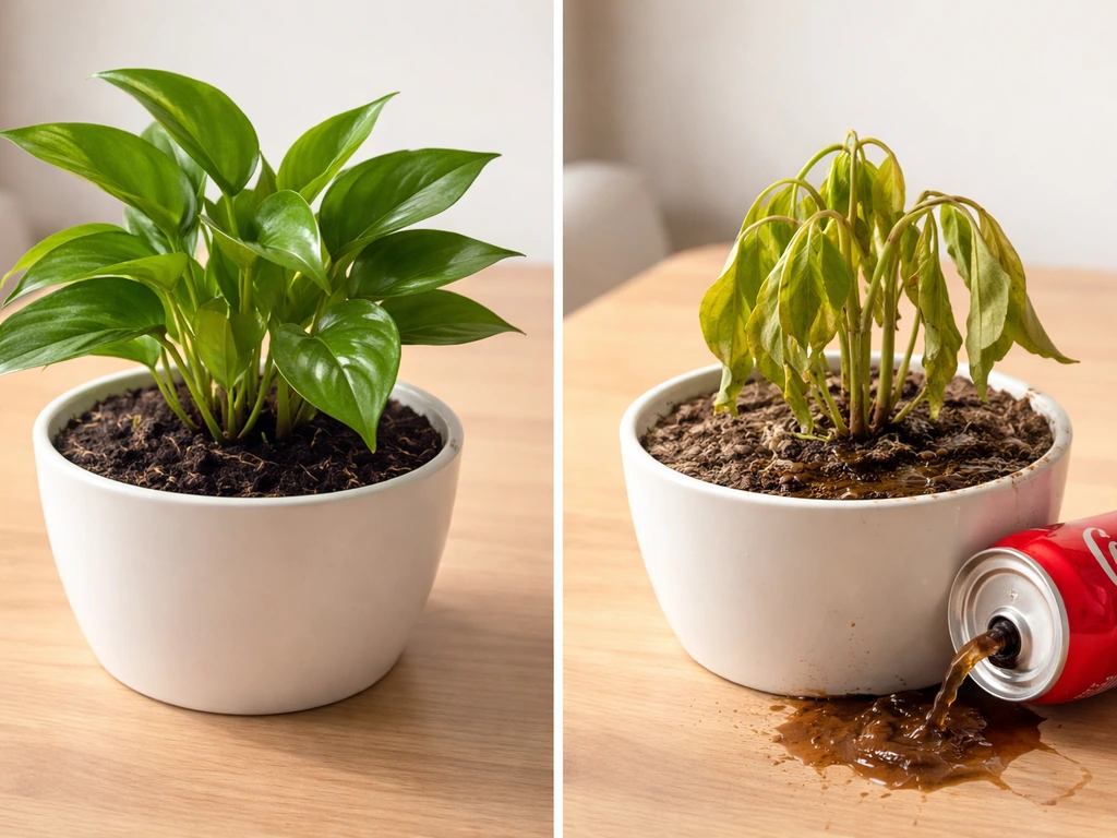 does coca-cola help plants grow
