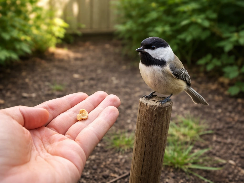 how to feed a bird by hand
