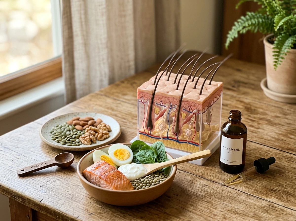 What to Grow Your Hair: Foods, Scalp Care, and Plan