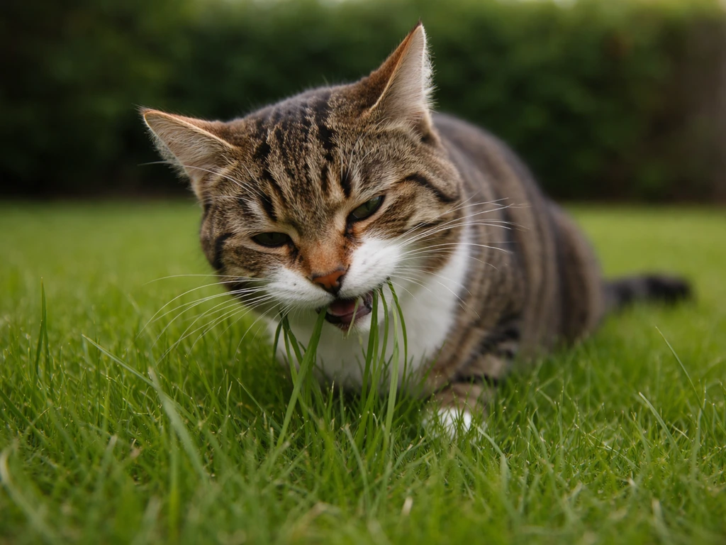 Gras eten kat: oorzaken, alarmsignalen en wat je nu doet