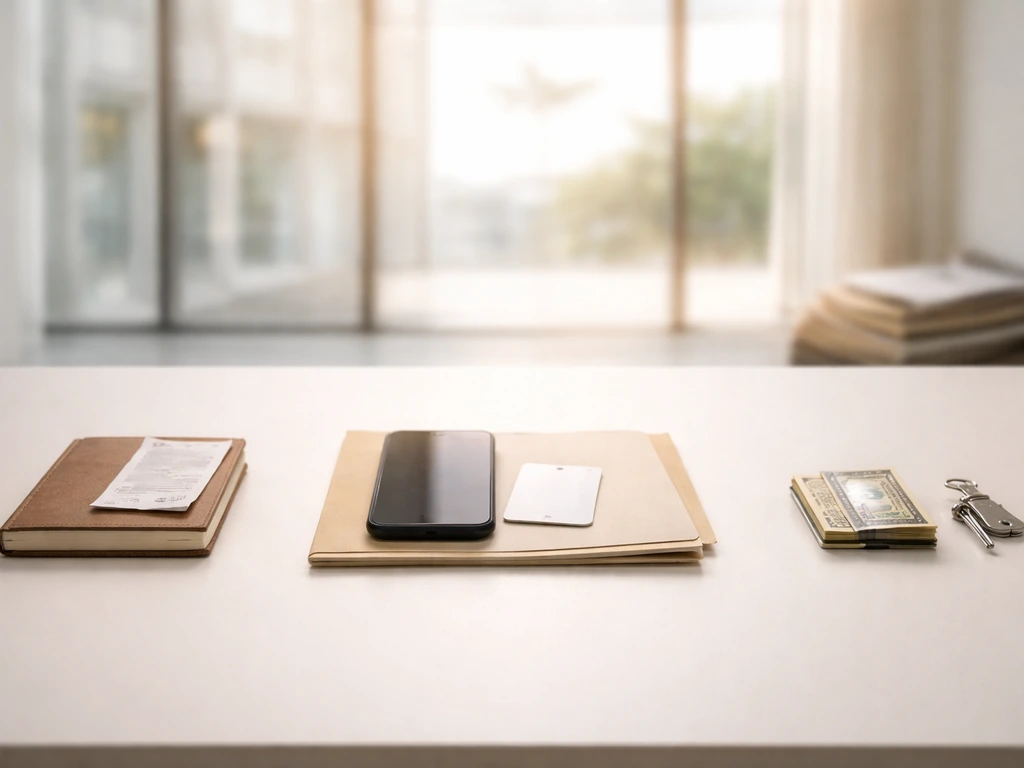 Minimal desk scene with objects suggesting business growth and financing change over time.