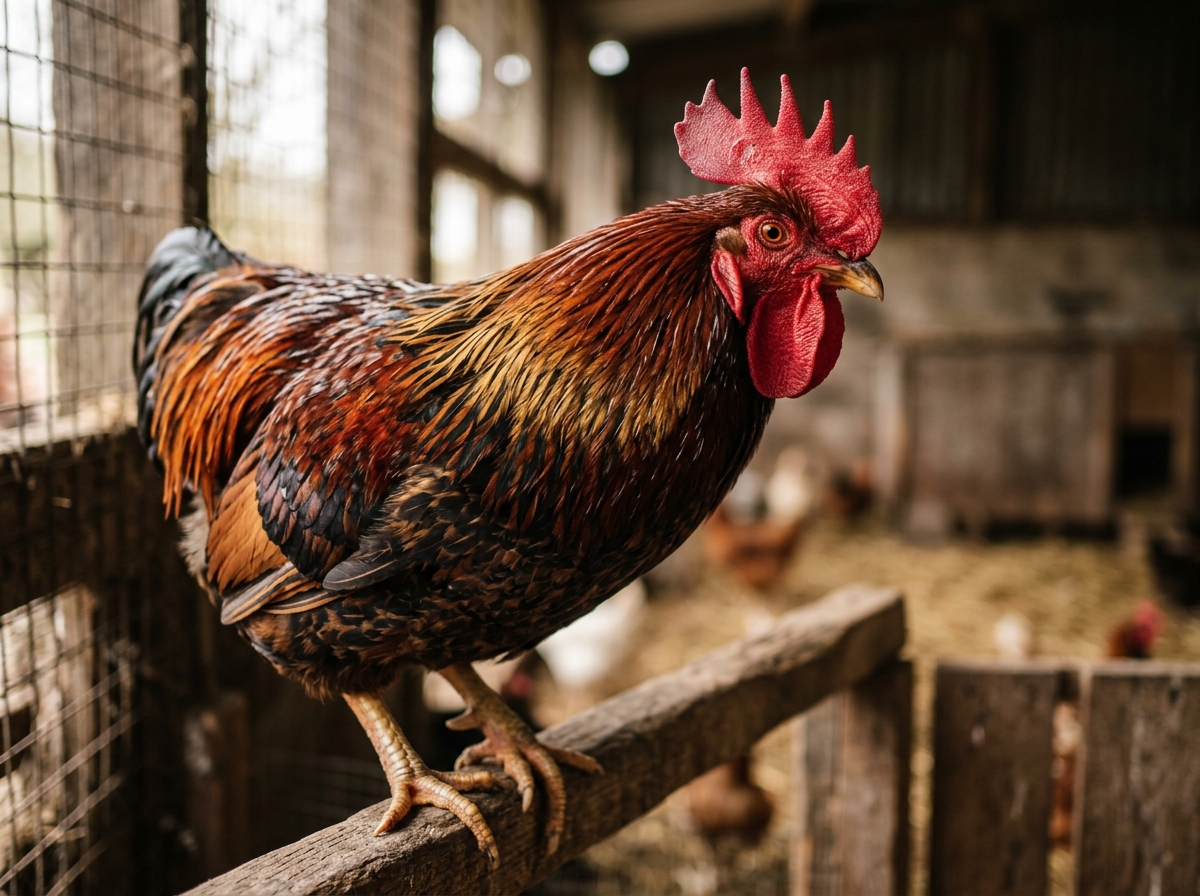 Illustration of quick answer: yes, a rooster is absolutely a bird