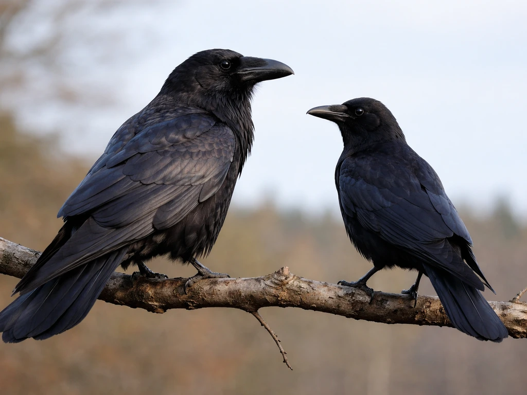 are raven and crows the same bird