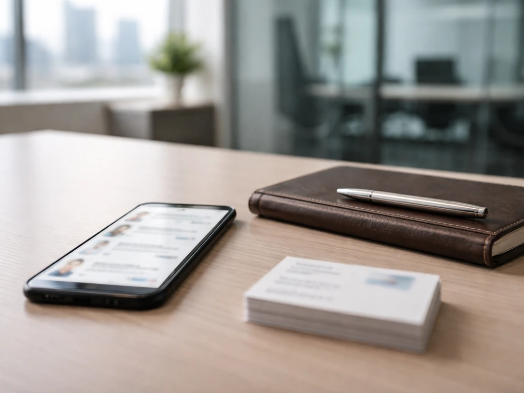 Minimal office scene symbolizing resolving LinkedIn name ambiguity