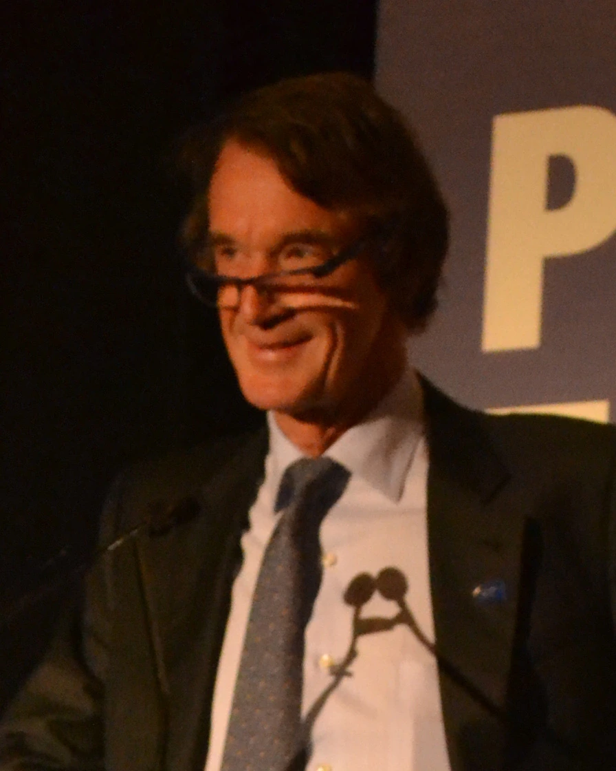 Jim Ratcliffe speaking at a podium during an event