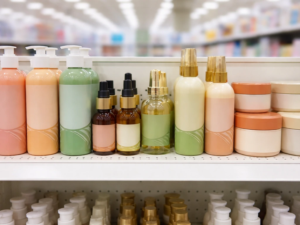 Rucker Roots hair and scalp products on a major retail shelf in a beauty aisle, no visible text.