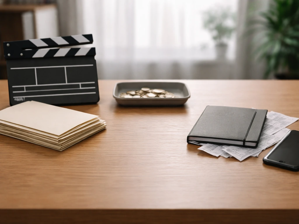 Minimal photo of a desk with envelopes and a closed notebook symbolizing net worth inclusions vs exclusions.