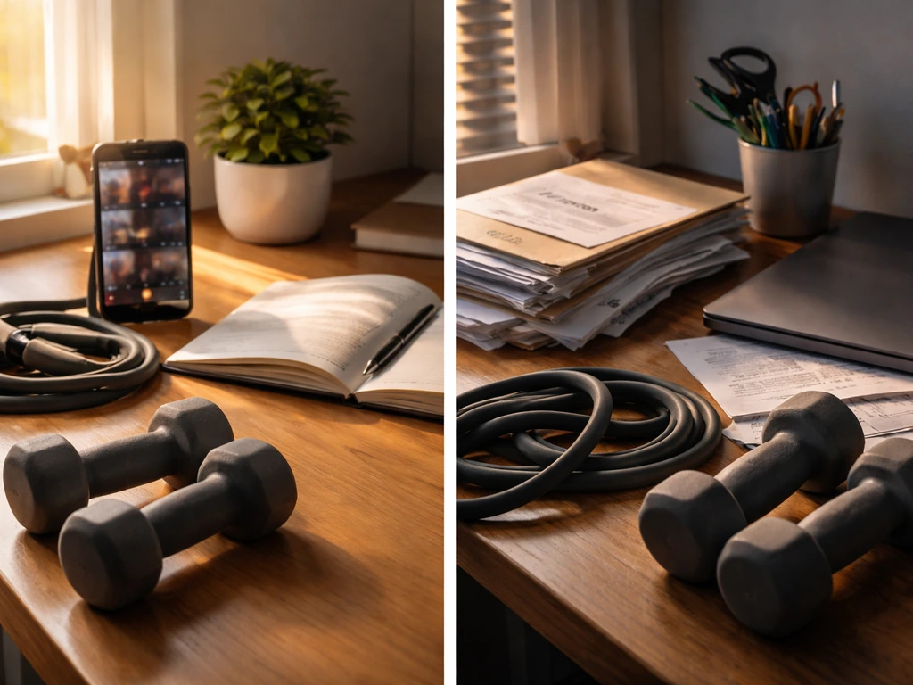 Split-path photo showing market growth vs rising costs and conversions vs reduced sales using simple office scenes