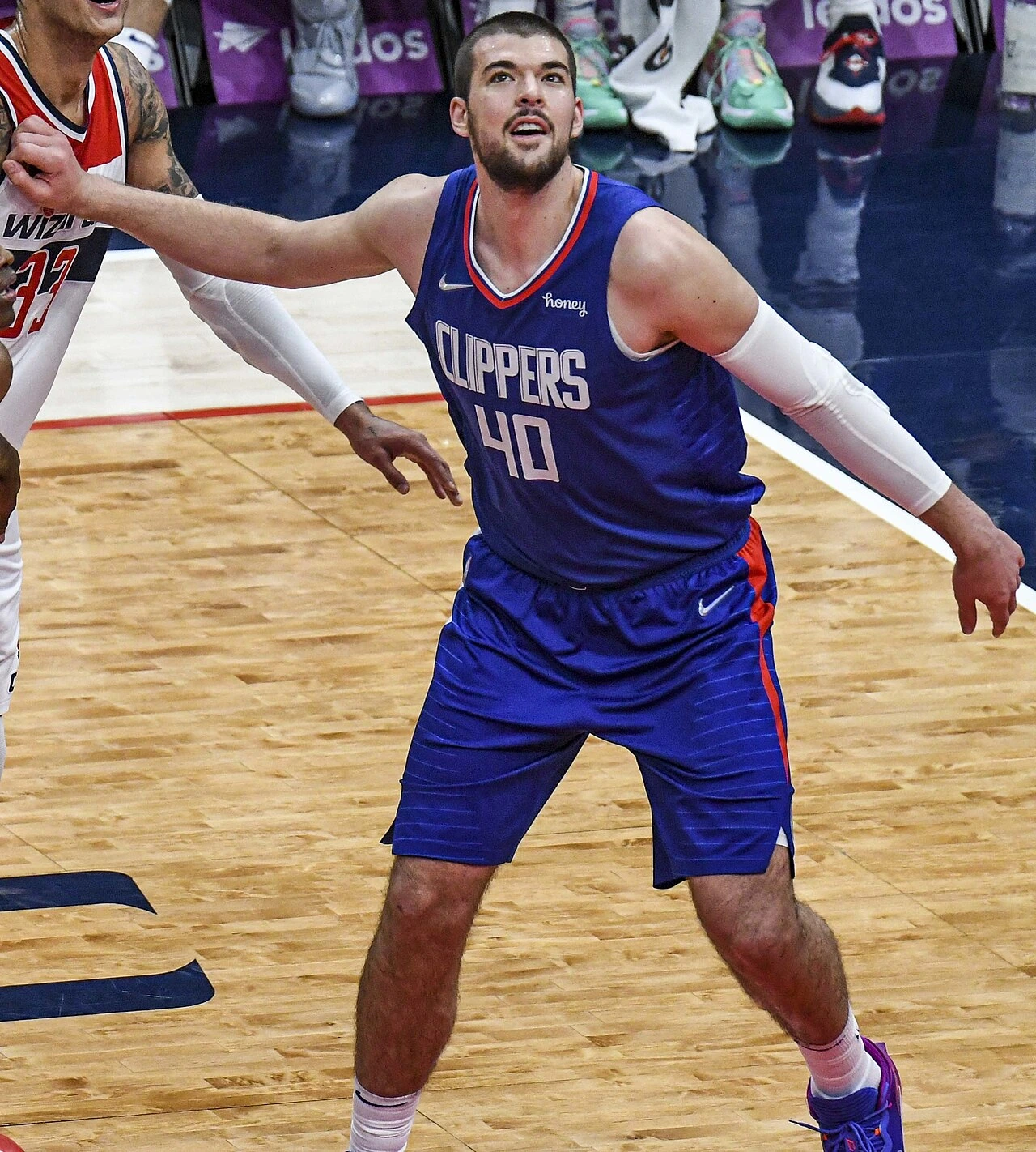 Ivica Zubac in a Los Angeles Clippers game action photo