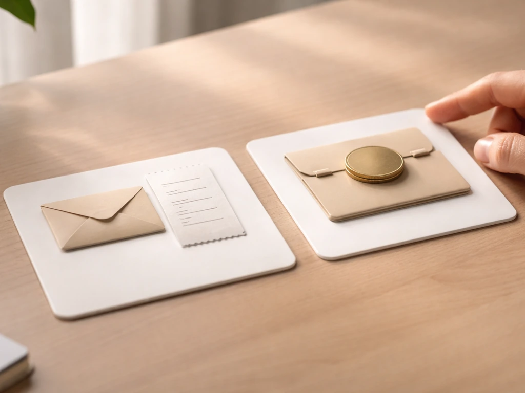Two different estimate-style cards on a desk, suggesting why reported figures can vary