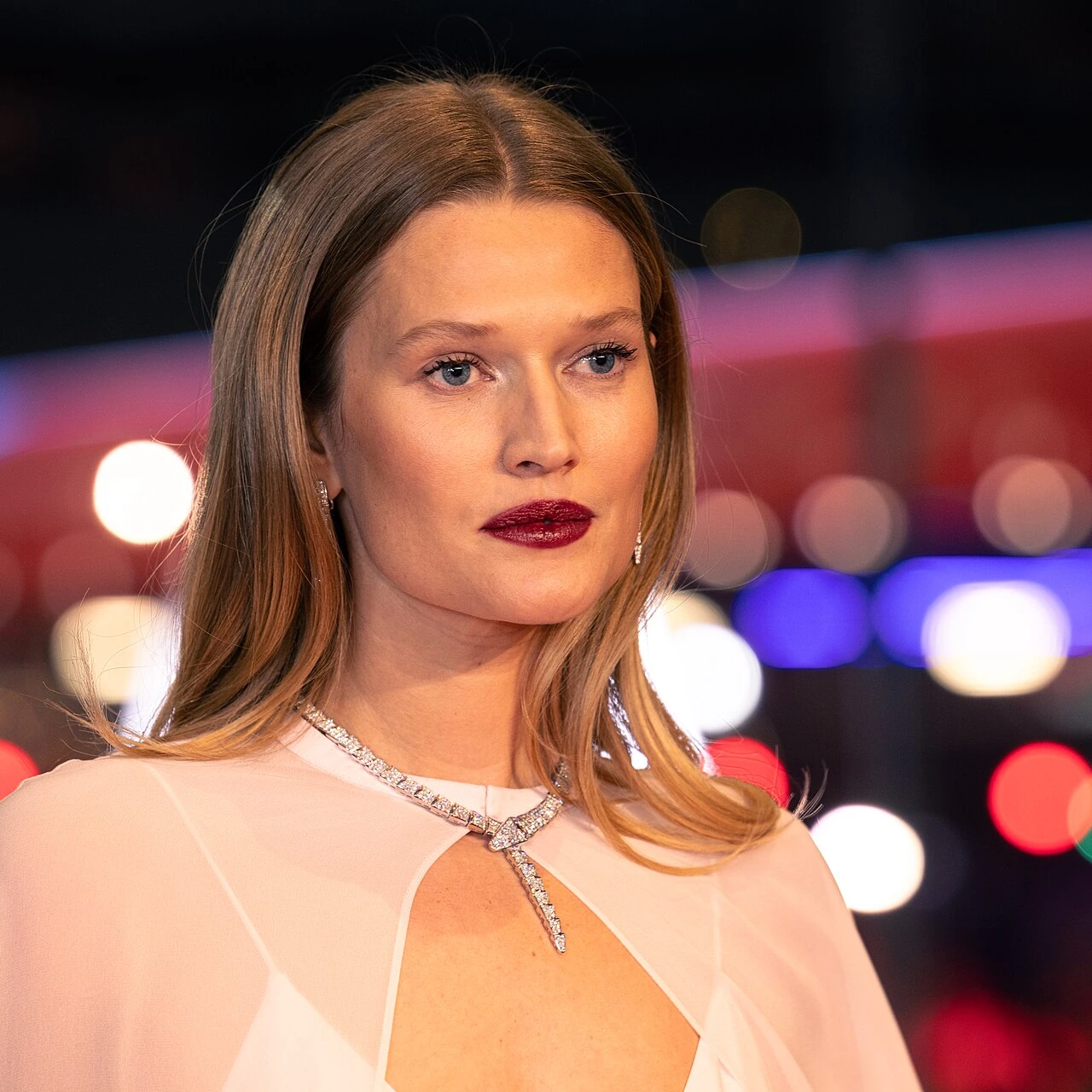 Portrait of Toni Garrn at the 2025 Berlin International Film Festival