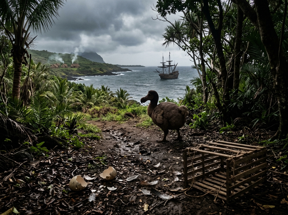 Which Bird Became Extinct in Mauritius in the 17th Century?