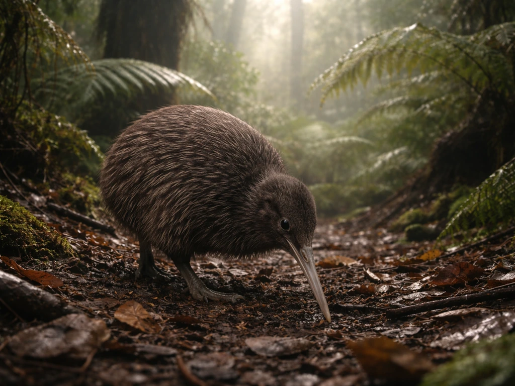 is the kiwi bird extinct