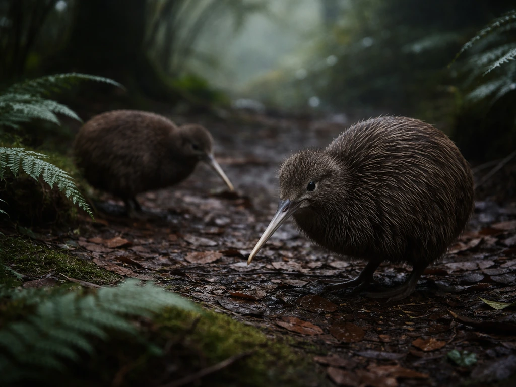 are kiwi bird extinct