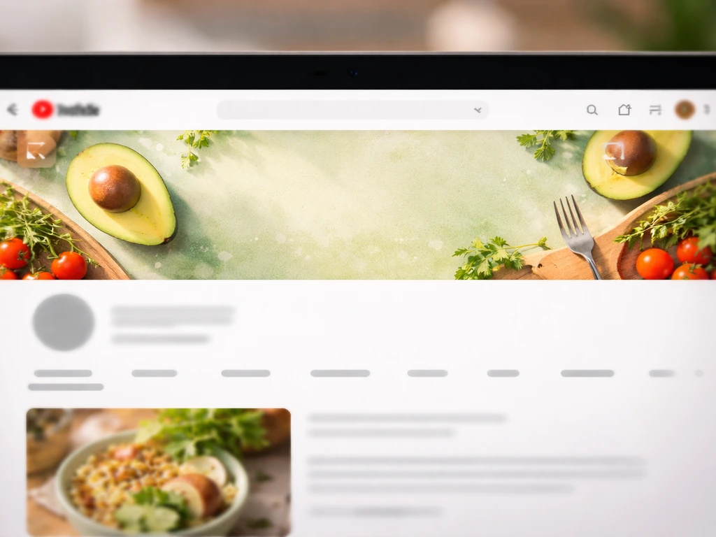 Screenshot-style view of a YouTube channel header with blurred, unreadable creator branding and no visible text