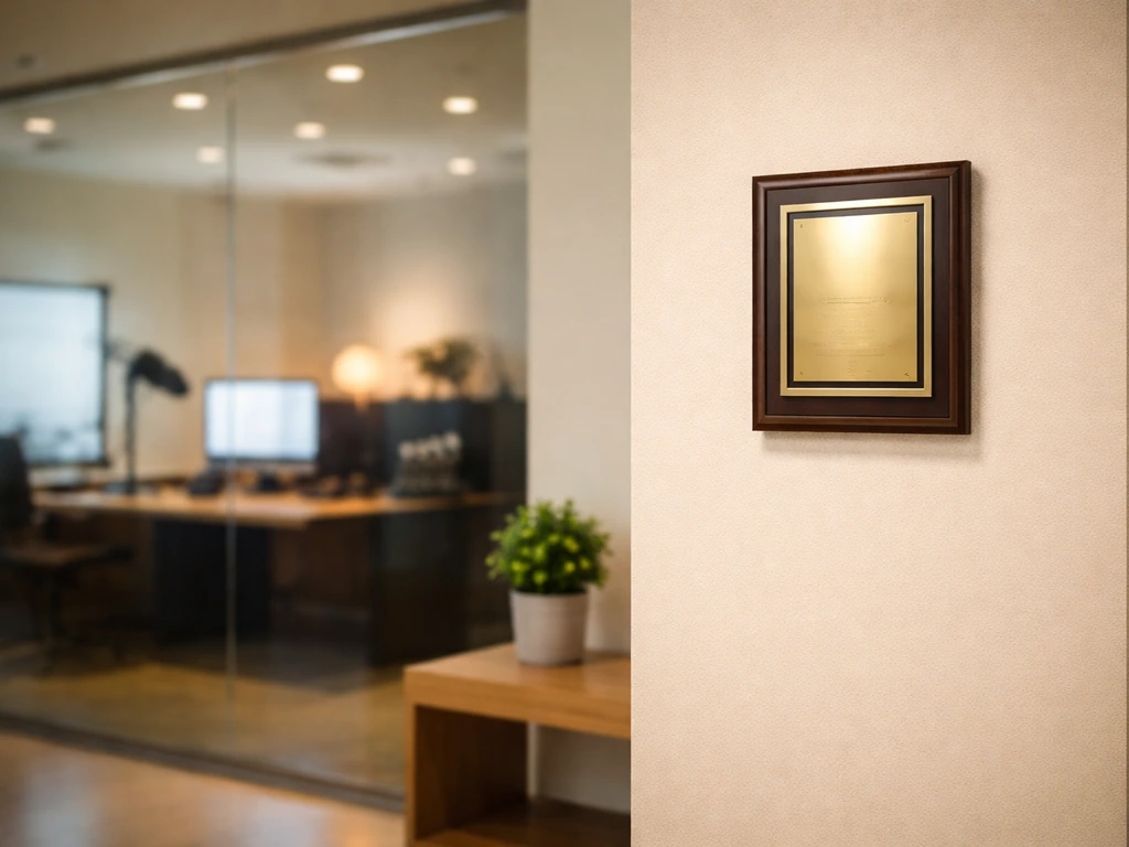 Minimal animation studio lobby scene with studio equipment and a microphone, no people, symbolizing media leadership.