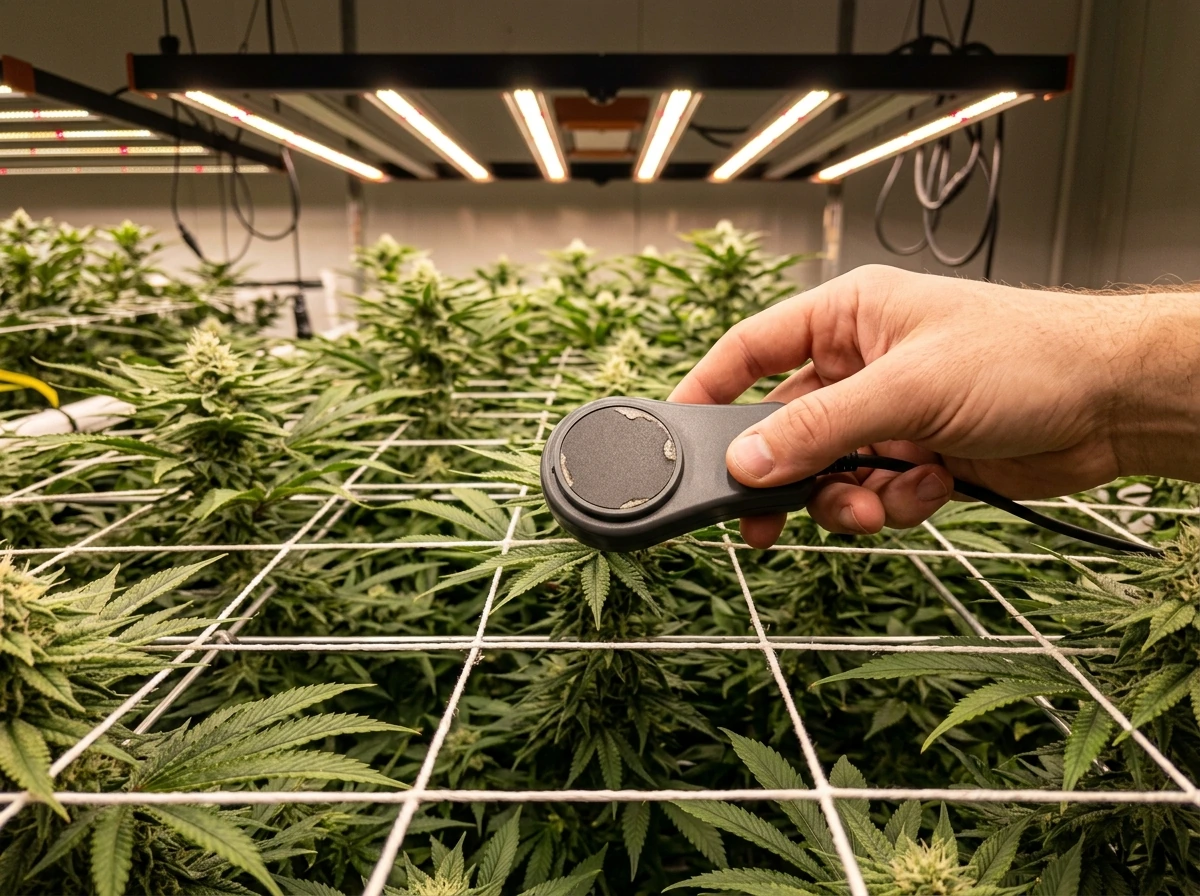 Using PPFD map approach by measuring light across multiple points on the canopy