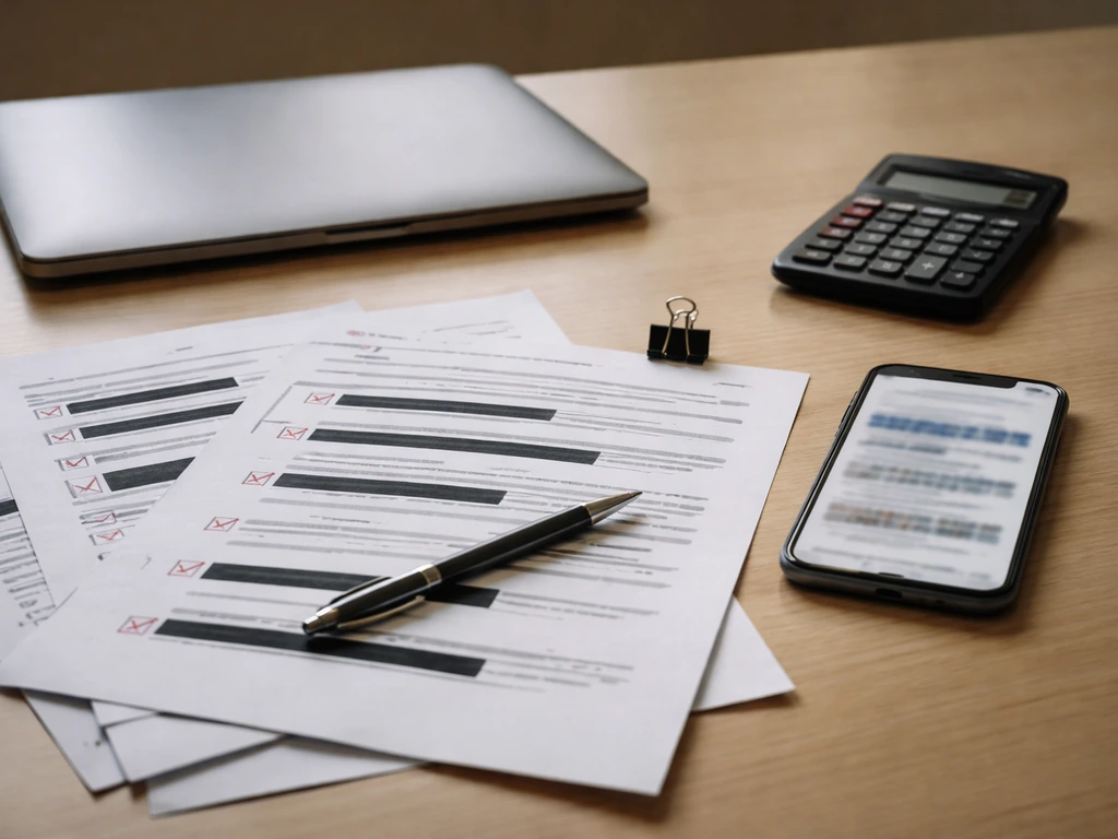 Anonymous analyst desk with documents and calculator symbolizing building net worth estimates from public signals.