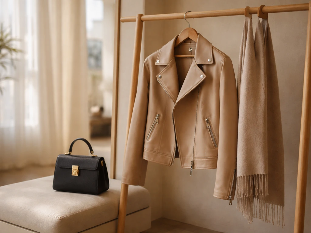 Luxury outerwear displayed in a quiet showroom setting, symbolizing high-end endorsements and income streams.